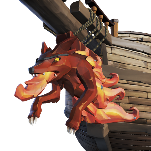 Flaming Jackal Figurehead
