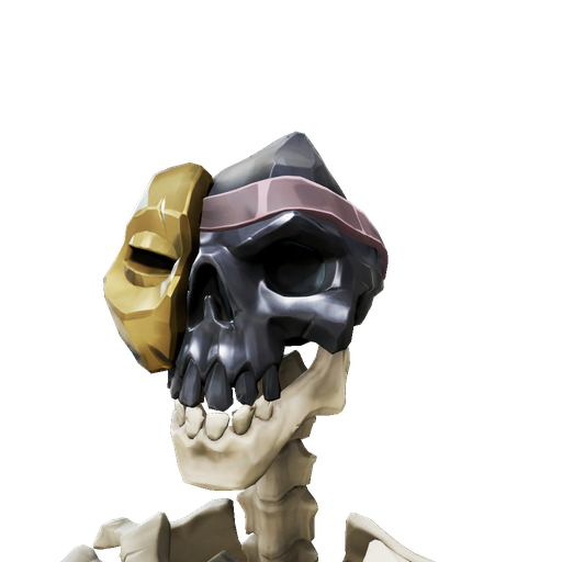 Obsidian Shattered Mask Skull