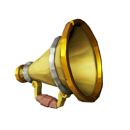 Refined Gold Speaking Trumpet