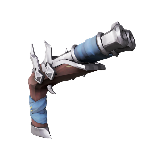 Silver Coin Double Barrel Pistol