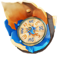 Azure Ocean Crawler Compass