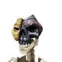 Obsidian Shattered Mask Skull