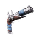 Silver Coin Double Barrel Pistol